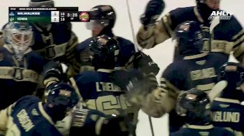 Zach L'Heureux Finds The Outdoor Overtime Winner For The Milwaukee Admirals