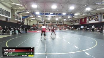 197 lbs Cons. Semi - Vaea Salt, Sacramento City College vs Juan Luquin, Fresno City College