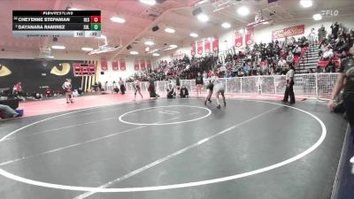 115 lbs Cons. Semi - Dayanara Ramirez, Sultana vs Cheyenne Stepanian, Hesperia