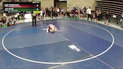 52 lbs Round 2 - Lee Thornton, Wasatch Wrestling Club vs Jax Ross, Cedar Jr. Wrestling