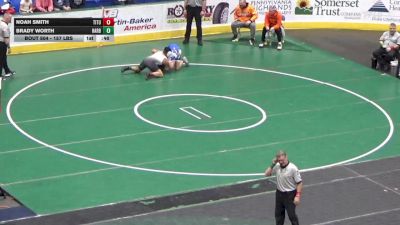 157 lbs Round Of 32 - Noah Smith, Titusville vs Brady Worth, Harbor Creek