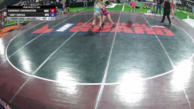 115 lbs Cons. Semis - Cadence Crookston, Montana vs Amy Hrcka, Nevada