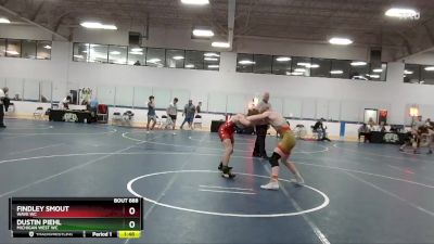 155 lbs Cons. Round 6 - Dustin Piehl, Michigan West WC vs Findley Smout, Wave WC