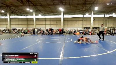 75 lbs Quarterfinal - Carson Montenegro, Homedale Wrestling vs Logun Walker, Clearwater Valley USA