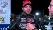 Brandon Overton Reacts After $50,000 Lucas Oil Late Model Win At Smoky Mountain