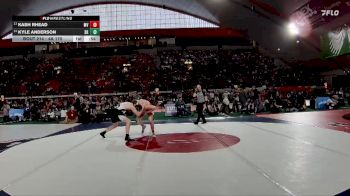 4A 175 lbs Cons. Round 1 - Kyle Anderson, Snake River vs Kash Rhead, Marsh Valley