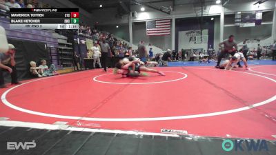 155 lbs Rr Rnd 3 - Maverick Totten, Cleveland Takedown vs Blake Ketcher, Salina Wrestling Club