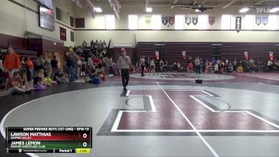 SPW-15 lbs Round 4 - Lawson Matthias, Wapsie Valley vs James Lemon, Denver Wrestling Club