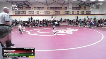 165 lbs Cons. Round 5 - Sawyer Casarez, Shasta College vs Khalid Ghani, Modesto College