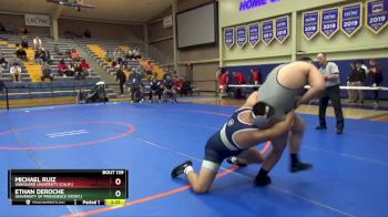 285 lbs Cons. Round 3 - Michael Ruiz, Vanguard University (Calif.) vs Ethan DeRoche, University Of Providence (Mont.)