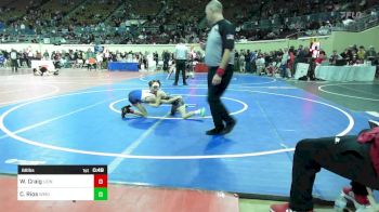68 lbs Consi Of 8 #2 - William `Conner` Craig, Lions Wrestling Academy vs Cameron Rios, Westmoore