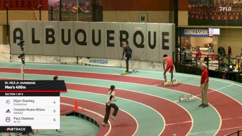 Men's 400m, Finals 1