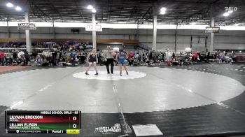 85 lbs Semifinal - Lilyana Erekson, McCall vs Lillian Elison, Meridian Middle School