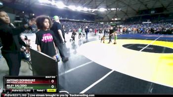 43-45 lbs Cons. Semi - Riley Salcedo, Toppenish Badboy Wrestling vs Antonio Dominguez, Oak Harbor Wrestling Club