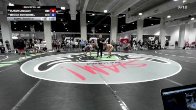 57 lbs Cons. Round 6 - Mason Ziegler, Lehigh Valley Wrestling RTC vs Brock Rothermel, Steller Trained