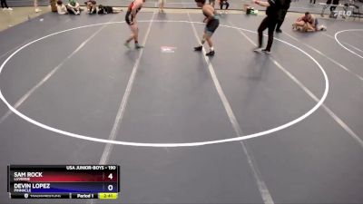 190 lbs Cons. Round 3 - Sam Rock, Luverne vs Devin Lopez, Pinnacle