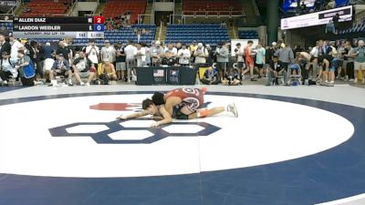 157 lbs Champ. Rd Of 16 - Allen Diaz, Nebraska vs Landon Weidler, Illinois
