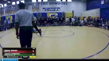 170 lbs Semifinals (8 Team) - Joshua Sandoval, Fleming Island vs Josiah Jenkins, Jesuit