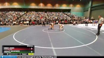 132 lbs Semifinal - Drew Jones, Mountain View vs Wesley Ricaporte, Spring Creek