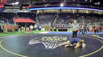 Girls-115 lbs Cons. Round 2 - Madalynn Corrigan, Powers North Central Hs Girls vs Harmony Gonzales, Oxford Hs Girls
