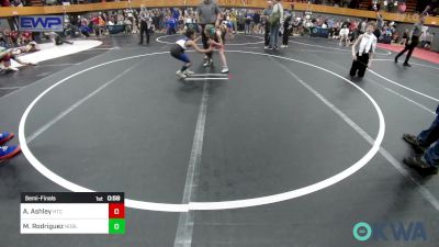 67 lbs Semifinal - Avery Ashley, Hinton Takedown Club vs Mila Rodriguez, Noble Takedown Club