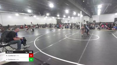 89 lbs Rr Rnd 2 - Kyle Calderon, Carlsbad Combat WC vs Josiah Calderon, Carlsbad Combat WC