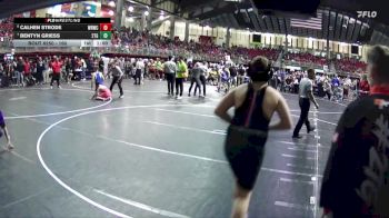 160 lbs Cons. Round 2 - Bentyn Griess, 2TG vs Calhen Strode, Wood River Wrestling Club