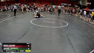 105-110 lbs Round 1 - Dominic Jacobucci, Lake Catholic vs Brody McNabb, Ohio Crazy Goats