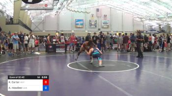 70 kg Consi Of 32 #2 - Kenan Carter, Virginia Beach Regional Training Center vs AC Headlee, Sunkist Kids Wrestling Club