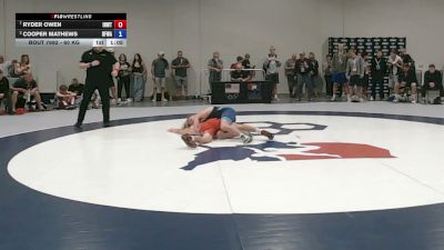 60 kg Quarters - Ryder Owen, Inland Northwest Wrestling Training Center vs Cooper Mathews, Black Fox Wrestling Academy