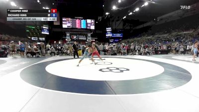 132 lbs Champ. Rd Of 128 - Cooper Hinz, IA vs Richard King, NY