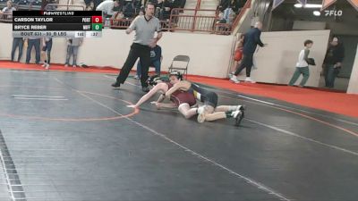 90_B lbs Consi Of 16 #1 - Carson Taylor, Port Allegany vs Bryce Reber, Mifflinburg