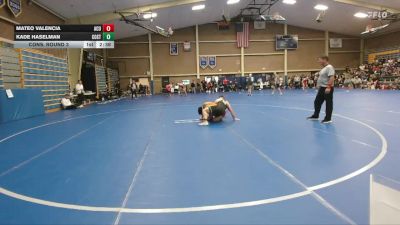 157 lbs Cons. Round 3 - Mateo Valencia, Arizona Christian University vs Kade Haselman, Colorado State
