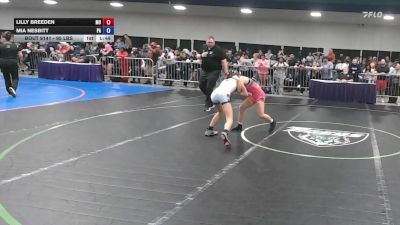95 lbs Round Of 16 - Lilly Breeden, MO vs Mia Nesbitt, PA