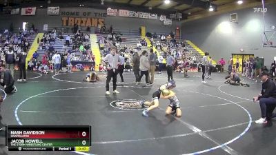 75 lbs Semifinal - Jacob Howell, The Storm Wrestling Center vs Nash Davidson, Unaffiliated