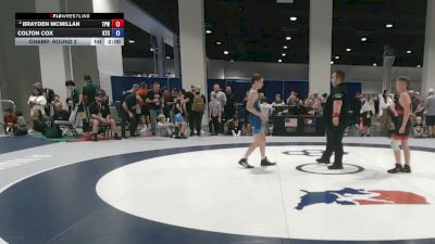 51 kg Champ. Round 2 - Brayden McMillan, Team Prestige Wrestling vs Colton Cox, KD Training Center