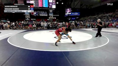 100 lbs Cons. Sub-rd Of 32 - Jaxon Moralez, NM vs Benjamin Marino, NY