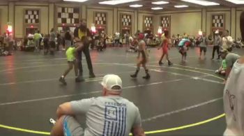 75 lbs Round 2 (6 Team) - Keira Cunningham, Upper Twp Green Hornets vs Lorenzo Hall, Headhunters Blue