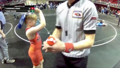 85 lbs Champ. Round 2 - Lawrence Jones, Sherman Challengers vs Hank Isham, MWC Wrestling Academy