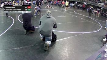 73 lbs Cons. Round 4 - Reese Baker, Nebraska Wrestling Academy vs Addilynn Alexander, Double Dog Wrestling