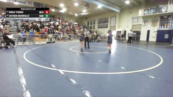 115 lbs Cons. Round 3 - Emily Perez, Montclair vs Jayden Murrillo, Ramona/Riverside