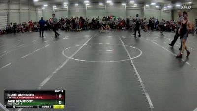 132 lbs Round 1 (8 Team) - Blake Anderson, Central York Wrestling Club vs Jake Beaumont, Full Circle