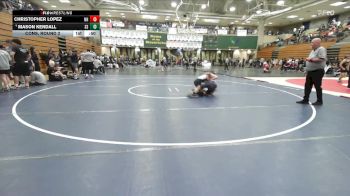 126 lbs Cons. Round 2 - Christopher Lopez, Newport Harbor vs Mason Kendall, Spanish Springs
