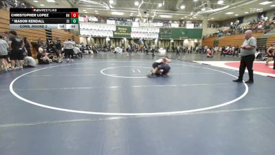 126 lbs Cons. Round 2 - Christopher Lopez, Newport Harbor vs Mason Kendall, Spanish Springs