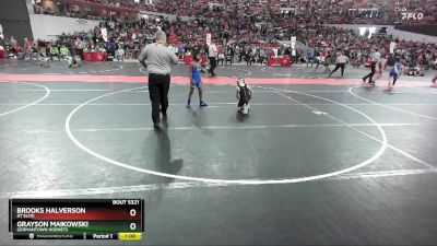 80 lbs Cons. Round 2 - Grayson Maikowski, Germantown Hornets vs Brooks Halverson, RT Elite