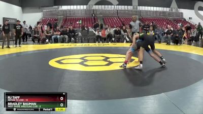 112 lbs Placement Matches (8 Team) - Bradley Bauman, West Shore Wrestling Club vs RJ Taff, Refuse To Lose