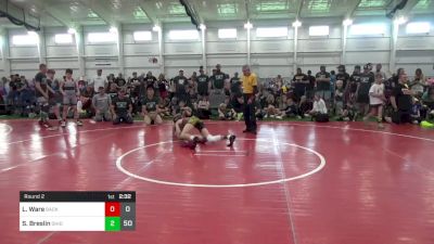 100 lbs Round 2 - Logan Ware, Backbone Wrestling Club vs Sawyer Breslin, Ohio Gold 24K