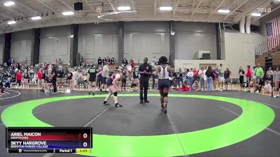 145 lbs Cons. Round 2 - Skyy Hargrove, Brewton Parker College vs Ariel Maicon, Unattached