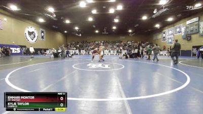 155 lbs Cons. Round 4 - Kylie Taylor, Cabrillo vs Emmari Montor, Mt. Whitney