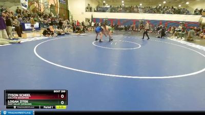 170 lbs Cons. Round 2 - Tyson Scheel, Gallatin (Bozeman) vs Logan Zitek, East Valley (Spokane)